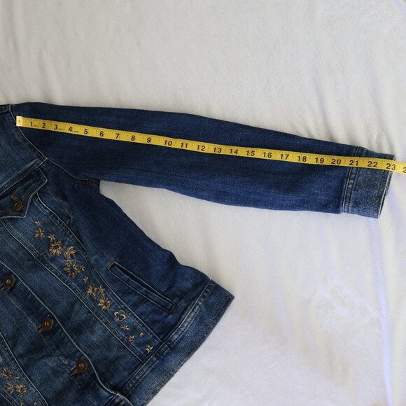 Jean Jacket - Size S - Embroidered - Style & Co - Picture 10 of 11